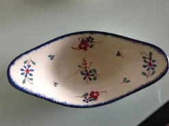 Paire de raviers decor Dambach des faienceries de Sarreguemines vintage années 60-70