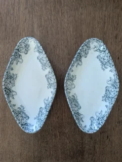 Paire de raviers terre de fer Salins