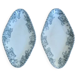 Paire de raviers terre de fer Salins