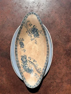 Paire de ravies anciens en faïence – Sarreguemines 