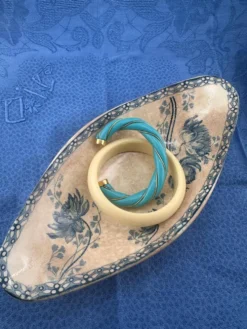 Paire de ravies anciens en faïence – Sarreguemines 