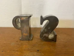 Paire De Saleron Ancien Sel Poivre Metal Argenté Salière Poivrier Vint