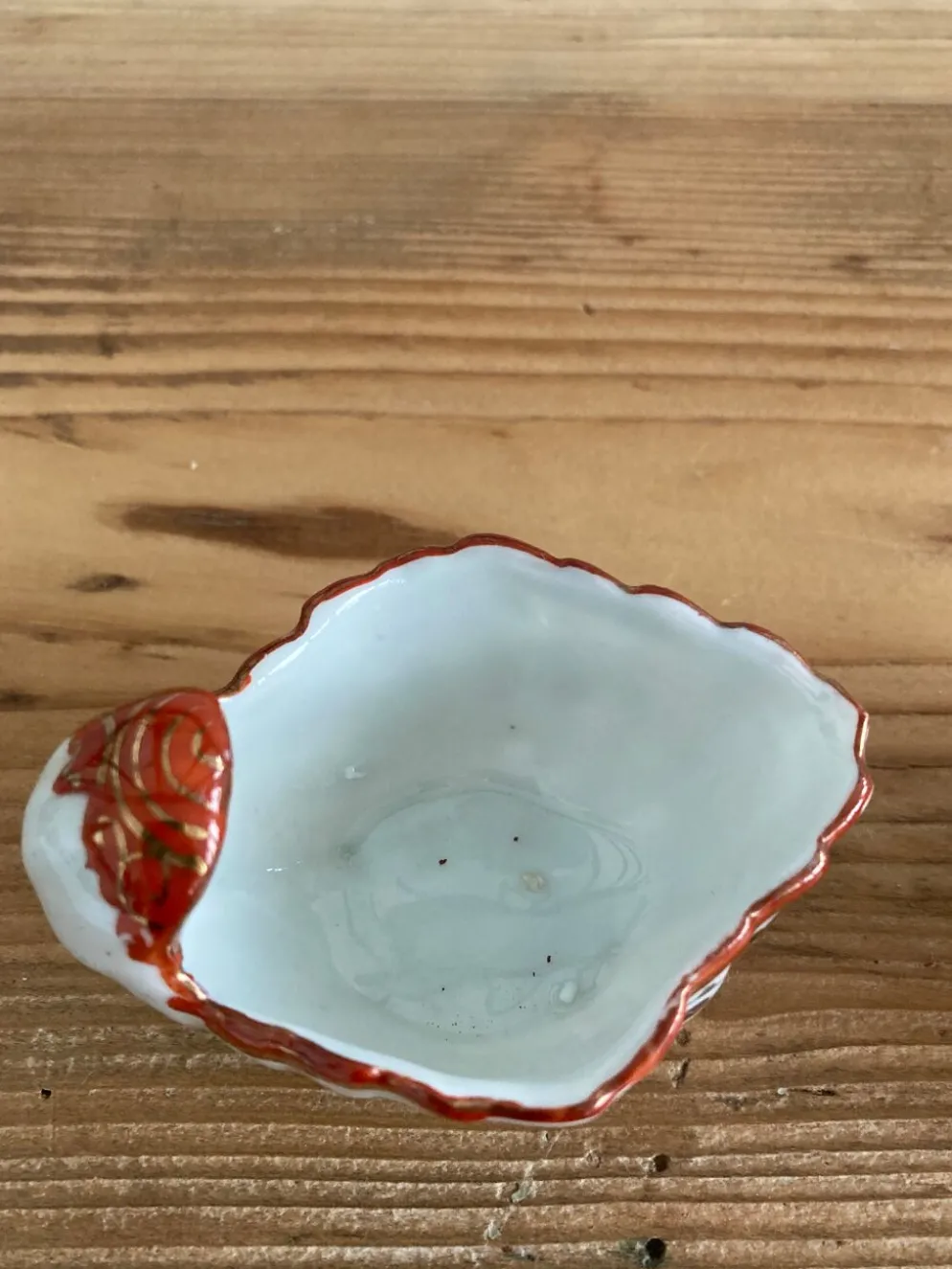 Paire de salerons coquille style Louis XV porcelaine du XIXeme