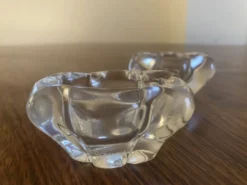 Paire de salerons cristal Daum