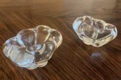 Paire de salerons cristal Daum