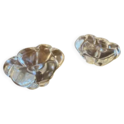 Paire de salerons cristal Daum
