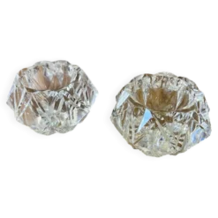 Paire de salerons en cristal