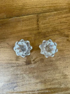 Paire de salerons en cristal