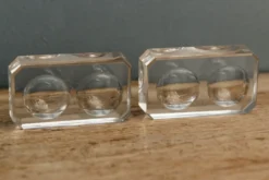 Paire de salerons en cristal