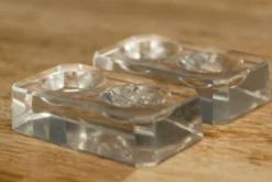 Paire de salerons en cristal