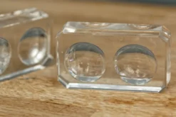 Paire de salerons en cristal
