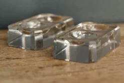 Paire de salerons en cristal
