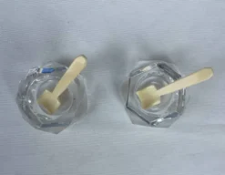 Paire de salerons en cristal Baccarat