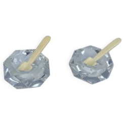 Paire de salerons en cristal Baccarat