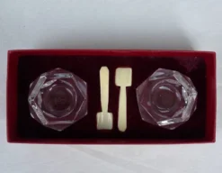 Paire de salerons en cristal Baccarat