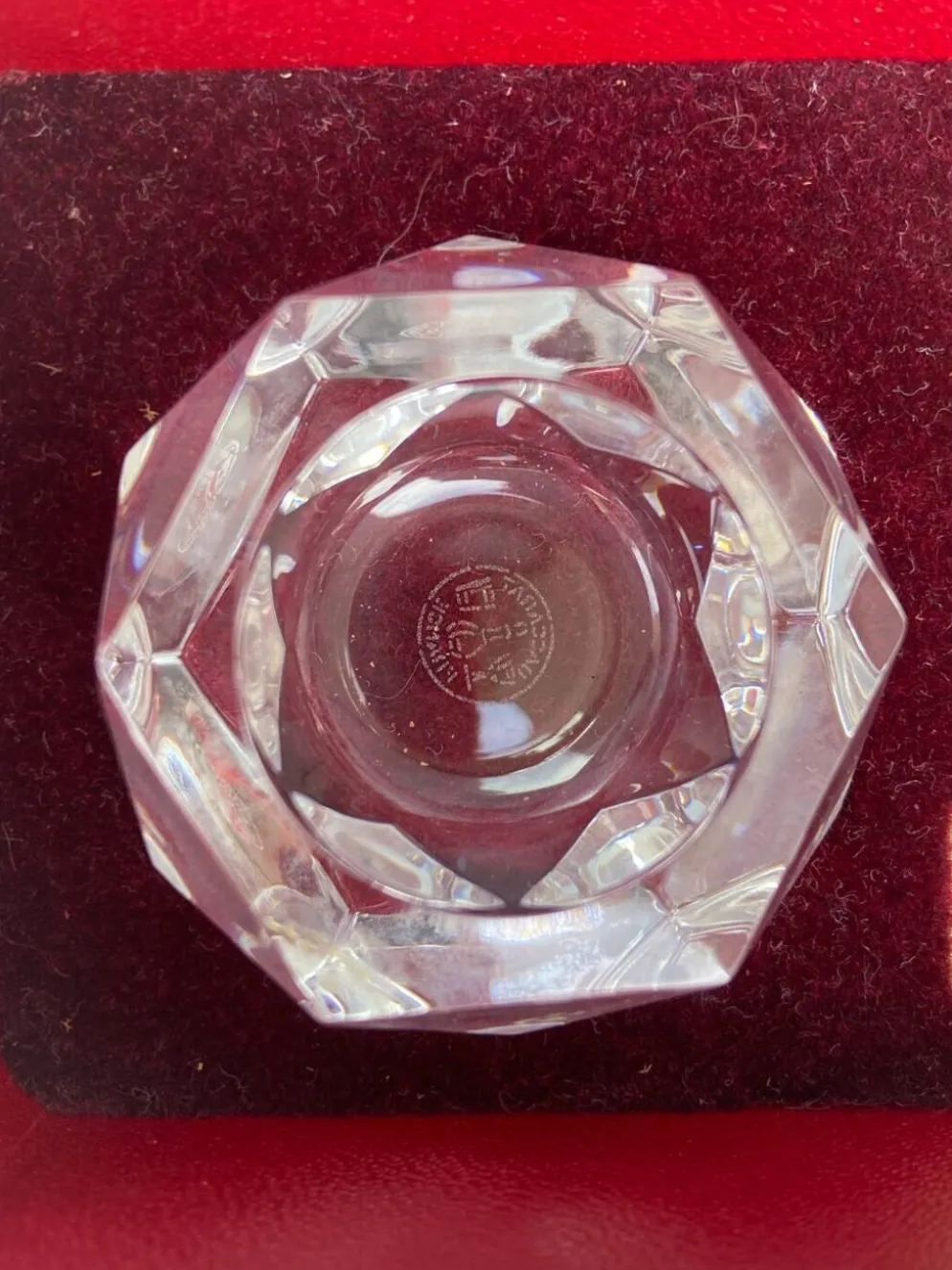 Paire de salerons en cristal Baccarat