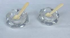 Paire de salerons en cristal Baccarat