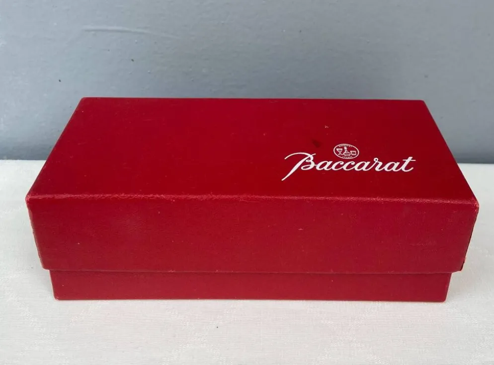 Paire de salerons en cristal Baccarat