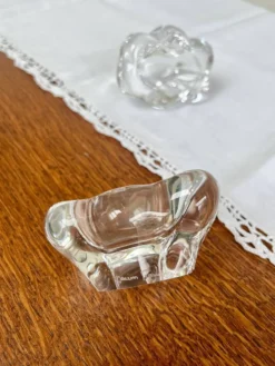 Paire de salerons en cristal Daum France