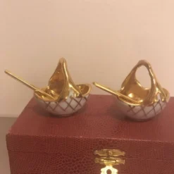Paire de salerons Limoges