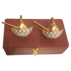 Paire de salerons Limoges