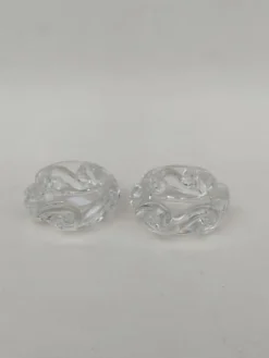 Paire de salières en cristal de baccarat, modèle Aladdin.