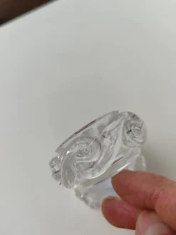 Paire de salières en cristal de baccarat, modèle Aladdin.