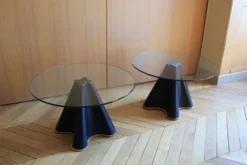 Paire de table d’appoints Trébol par Oscar Tusquets