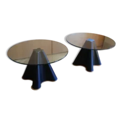 Paire de table d’appoints Trébol par Oscar Tusquets