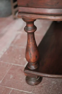 Paire de table de nuit bois arrondies, table de chevet, bout de canapé