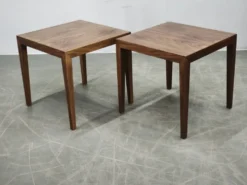 Paire de tables d'appoint Severin Hansen pour Haslev Møbelfabrik, années 1960.