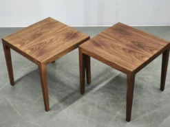 Paire de tables d'appoint Severin Hansen pour Haslev Møbelfabrik, années 1960.