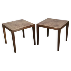 Paire de tables d'appoint Severin Hansen pour Haslev Møbelfabrik, années 1960.