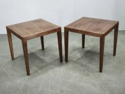 Paire de tables d'appoint Severin Hansen pour Haslev Møbelfabrik, années 1960.