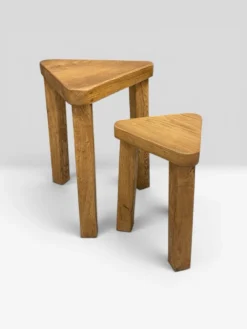 Paire de tables d’appoints vers 1950