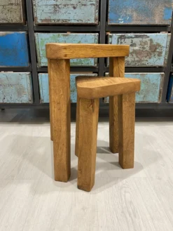Paire de tables d’appoints vers 1950