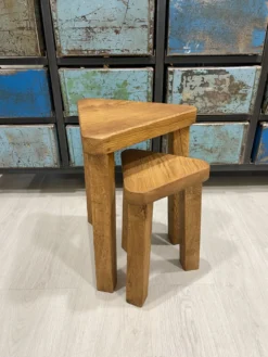 Paire de tables d’appoints vers 1950