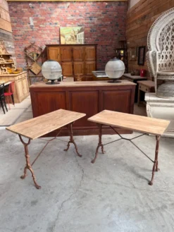 Paire de tables de bistrot début XXème
