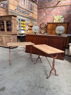 Paire de tables de bistrot début XXème