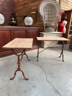Paire de tables de bistrot début XXème