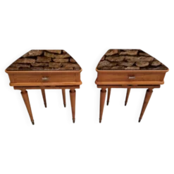 Paire de tables de chevet