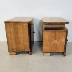 Paire de tables de chevet Art Déco, design épuré, années 1950