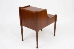 Paire de tables de chevet danoises scandinaves vintage en acajou – années 50