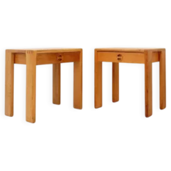 Paire de tables de chevet en chêne par Esko Pajamies pour Asko, Finlande, années 1960