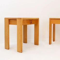Paire de tables de chevet en chêne par Esko Pajamies pour Asko, Finlande, années 1960