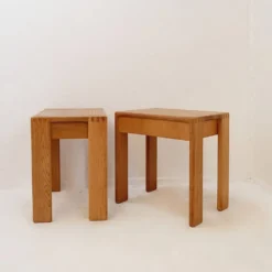 Paire de tables de chevet en chêne par Esko Pajamies pour Asko, Finlande, années 1960