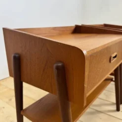 Paire de tables de chevet en teck danois, années 1960
