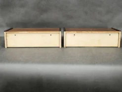 Paire de tables de chevet flottantes en palissandre danois, années 1960
