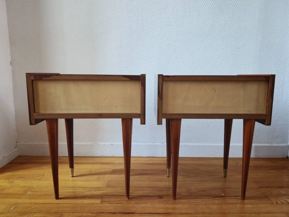 Paire de tables de chevet Mid-Century