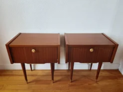 Paire de tables de chevet Mid-Century
